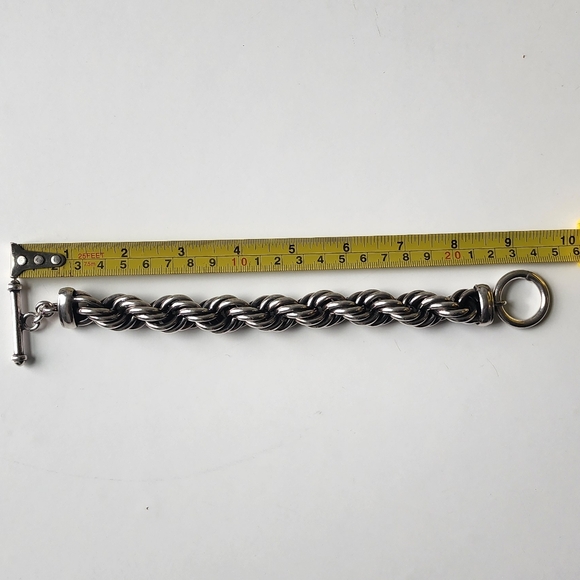 Sterling Silver Twisted Rope Bracelet - Picture 4 of 6